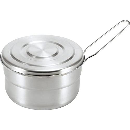 カクセー ラウンド クッカー 鍋 メモリ付き ステンレス 15cm 満水容量1.6L コンパクト収納...