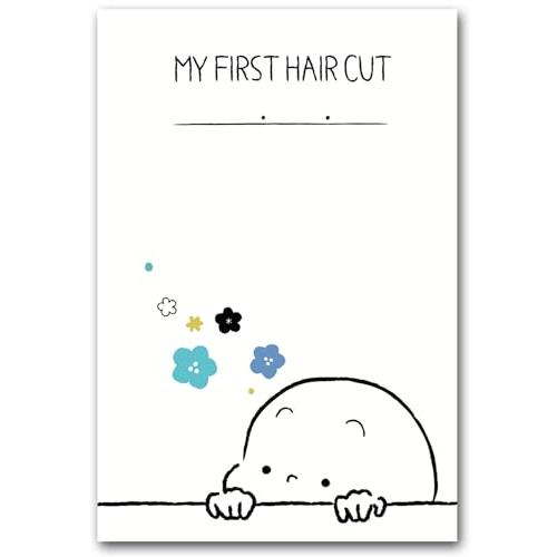 ファーストカット アート 胎毛 台紙 記念日 赤ちゃん (ひょっこりブルー)