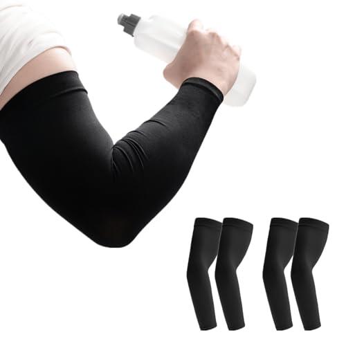 [Thieaudio] 2組 アームカバー メンズ -5*凉爽触感  UV 腕カバー 冷感 無地吸汗...