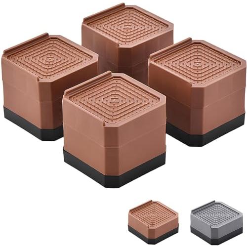 洗濯機用防振かさ上げ台 1セット4個入り 高さ調節 洗濯機 乾燥機 冷蔵庫用置き台 嵩上げ台 底上げ...