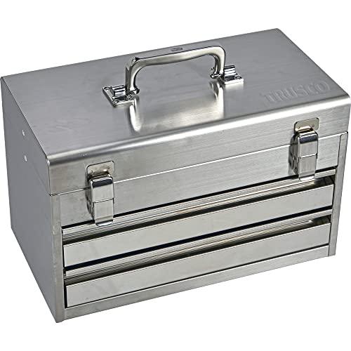 トラスコ中山(TRUSCO) ステンレスツールチェスト W395xD220xH250 引き出し2段 ...