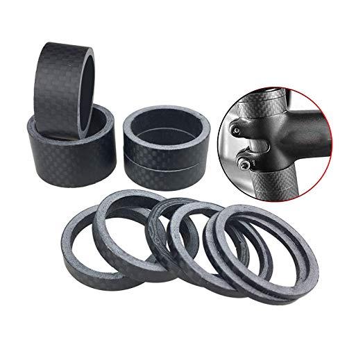 PLATT ヘッドセットスペーサーフルカーボン 3K 光沢/つや消し 口径 28.6mm 10Pcs...