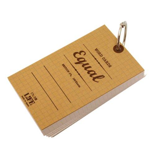 ライフ イコール 単語カード 5*3サイズ 方眼 クリチャ  P317c