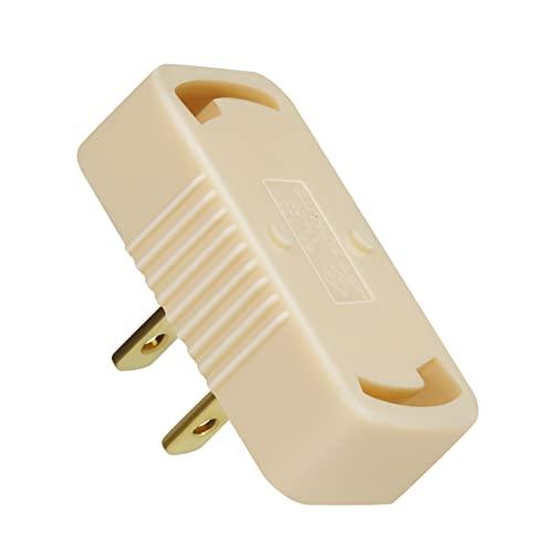 Aiwode ベージュ1個入り 引掛シーリングアダプター コンセント、工事不要 取り付け簡単、の取り...