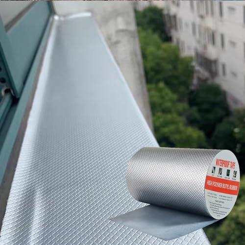 防水テープ 屋外 超強力 水漏れ防止テープ 15cm*5m 耐熱耐低温 高粘着性 トタン屋根 防水用...