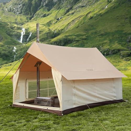 KingCamp ロッジ型テント TCテント ロッジ ポリコットン 2-4人用 簡単設営 UPF50...
