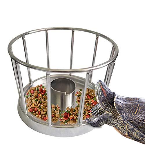 多機能ステンレス カメ食べ物ボウル 爬虫類用 自動給水器 カメの餌食品ボウル 亀の餌食器 給餌用具 ...