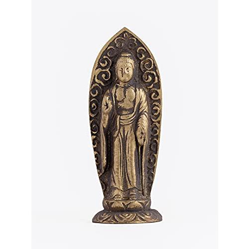 仏像 阿弥陀如来立像 小7.3cm/古美金 仏師：渡辺景秋 原型＿ 戌・亥年生まれ 十二支守り本尊 ...