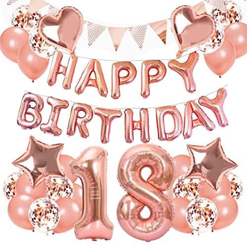 18歳 誕生日 バルーン 飾り付け 80CM「18」数字バルーン 組み合わせ 「HAPPY BIRT...