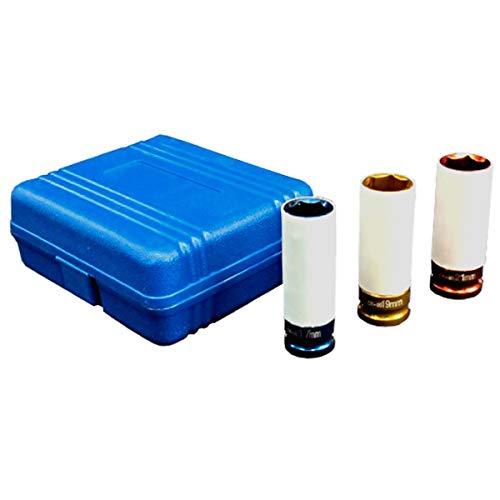 ホイールナット 用 ソケットレンチ 3本セット インパクトソケット セット 17mm 19mm 21...