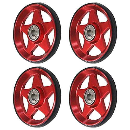ミニ四駆 オール アルミ ベアリング ローラー 4個 セット 19mm プラリング付 5本スポーク ...