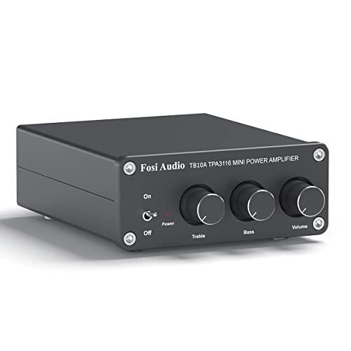 Fosi Audio TB10A 2 チャンネルアンプ 100W x 2 パワーアンプ ステレオ オ...