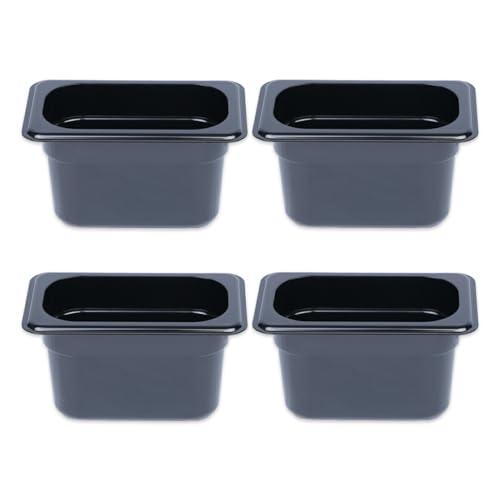 Thunder Group フードパン 1/9 深さ100mm 4個セット 食洗機対応 頑丈なポリカ...