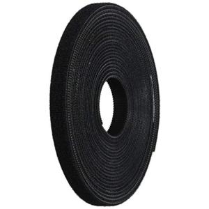 TRUSCO(トラスコ) 耐候性マジックバンド結束テープ 両面 10mm*5m 黒 TMKT-10V-BK