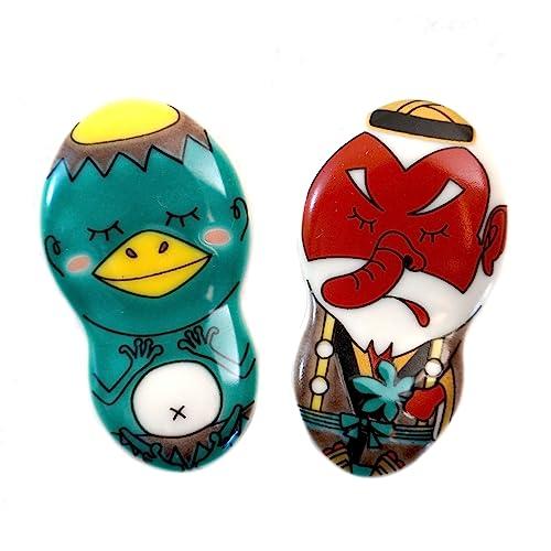 Tubbies 箸置き 九谷焼 おもしろ 妖怪 2個 セット カッパ 天狗 ペア