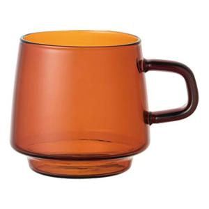 KINTO (キントー) SEPIA マグ 340ml アンバー 耐熱ガラス 電子レンジ・食洗機対応 ギフト プレゼント 21741