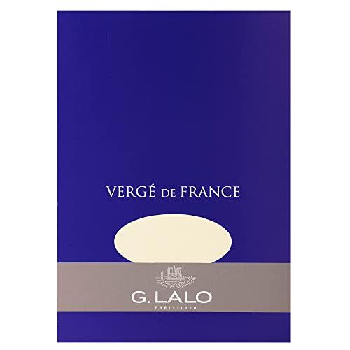 G.Lalo ヴェルジェ・ド・フランス 便箋 A5 50枚入り 紙重量 100g/* アイボリー g...