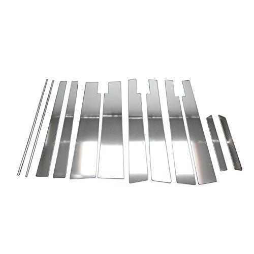 BRIGHTZ ヴォクシー 70 75 超鏡面メッキピラーパネルカバー 12PC バイザー有り用  ...