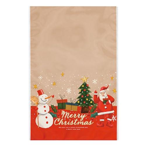 ヘッズ 日本製 OPP袋 12*18cm レッド 50枚 愉快なクリスマス ギフトバッグ 小分け袋 ...