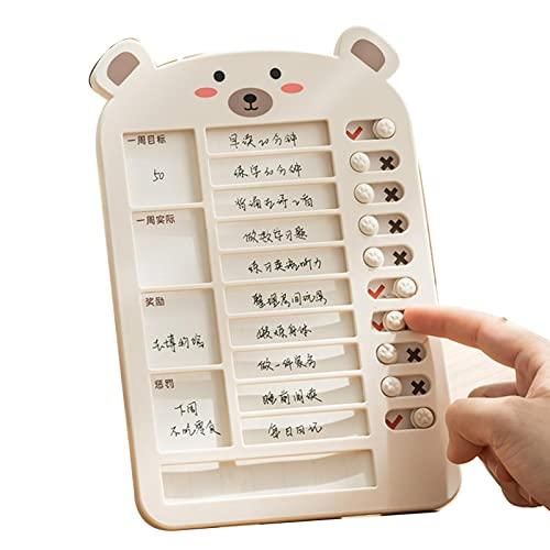 毎週のチェックリスト ボード - 丈夫な To Do リスト メモ ボード ウィークリー デスク プ...