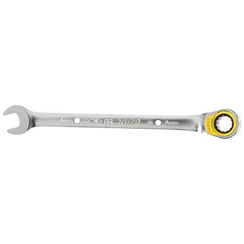トップ (TOP) ラチェットコンビ 切替え式 対辺8* セーフティコード用穴付き RCW-8R