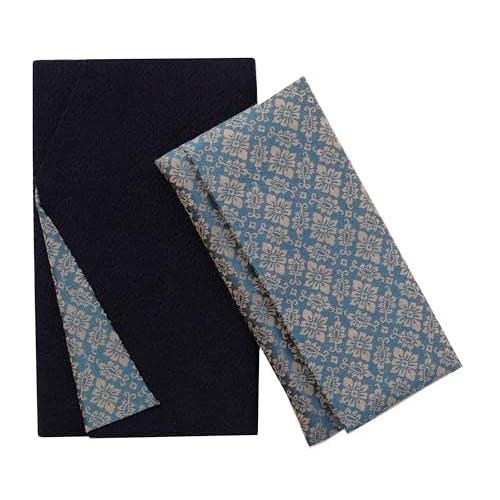 珠音 ふくさ 数珠袋 セット 裏勝り 紺 花菱小葵 慶弔両用 男女兼用 香典 数珠 (紺*花菱小葵 ...