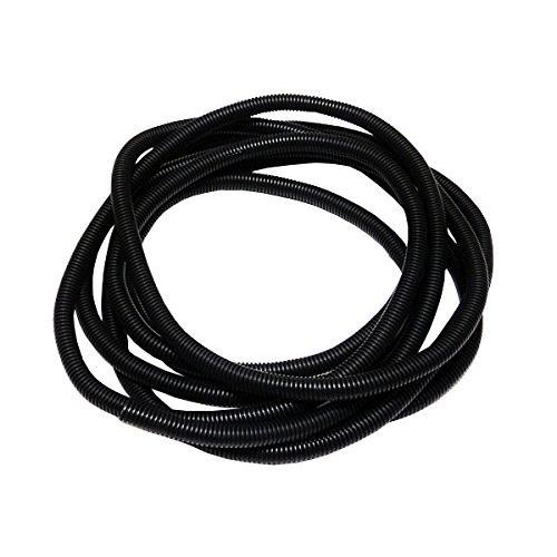 コルゲートチューブ黒 内径7mm*長さ5メートル スリット入 配線ケーブル類の結束/保護