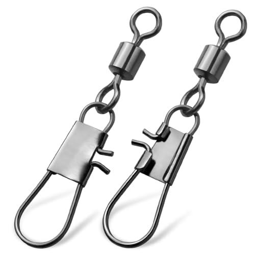 9KM DWLIFEインタースナップ付ローリングスイベル50個 徳用サルカン スナップ 海水淡水釣り...