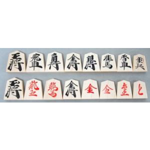 将棋セット 新桂7号折将棋盤と木製駒優良押し駒...の詳細画像1