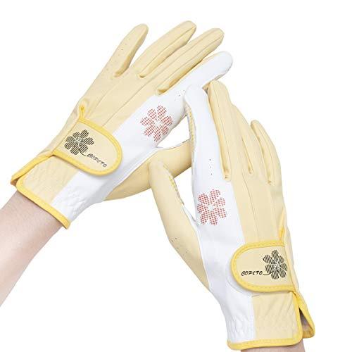 PREMINNO(プレミーノ) ゴルフ グローブ 手袋 レディース 両手 フィット感 耐久性 デザイ...