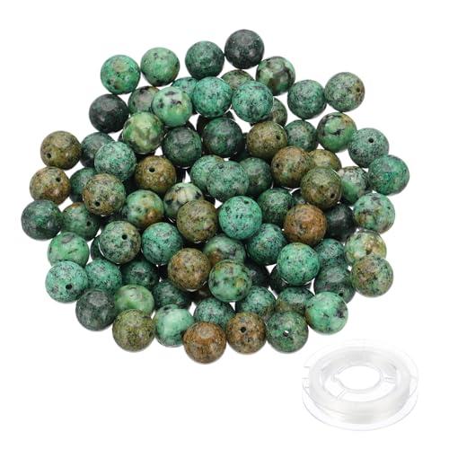 PATIKIL 6 mmアベンチュリンビーズ 200個 ラウンド天然宝石ビーズスムースストーンビーズ...