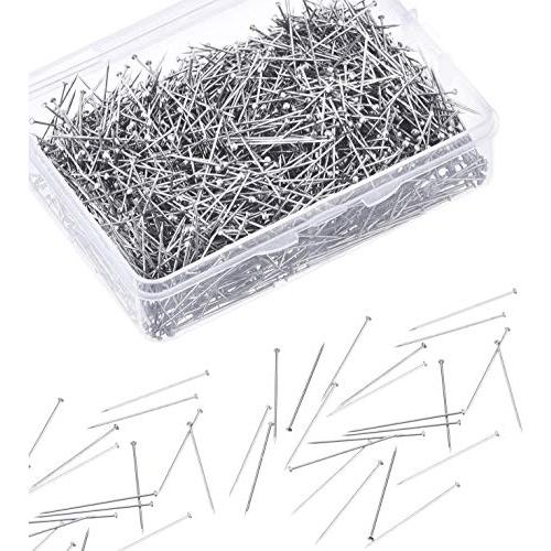 YOUOWO 虫ピン ピン シルクピン 押しピン 26mm 約1200本 ステンレス製 スリムピン ...