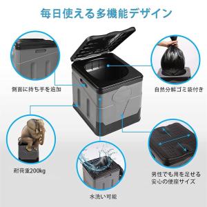 簡易トイレ 折り畳み キャンプ アウトドア 非...の詳細画像1