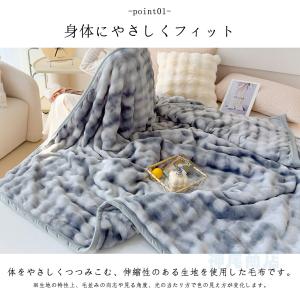 ふわとろ毛布 もこもこ毛布 厚手 ふわとろスト...の詳細画像2