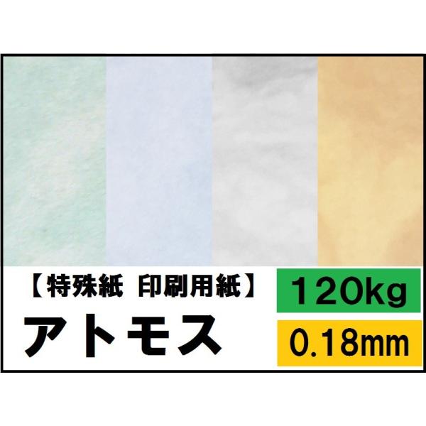 アトモス 120kg(0.18mm) 選べる6色 A4 50枚 (カラーペーパー)