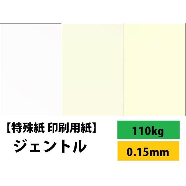 ジェントル 110kg(0.15mm) 選べる4サイズ(A3 A4 B4 B5) 特殊紙 ファンシー...