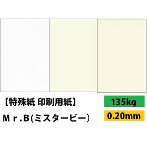 Mr.B 135kg(0.20mm) 選べる3色,4サイズ(A3 A4 B4 B5) (ファンシーペーパー)｜kamiolshop