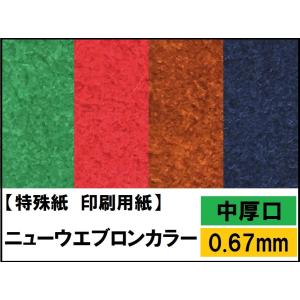 ニューウエブロンカラー 中厚口(0.67mm) 選べる6色,4サイズ(A3 A4 B4 B5) 特殊紙 ファンシーペーパー 印刷用紙｜kamiolshop