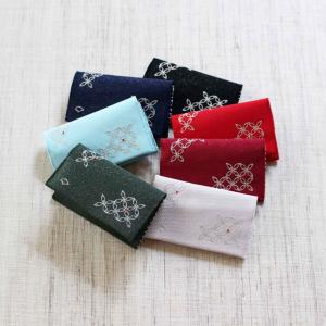 名刺カード入れ：刺繍　【七宝】