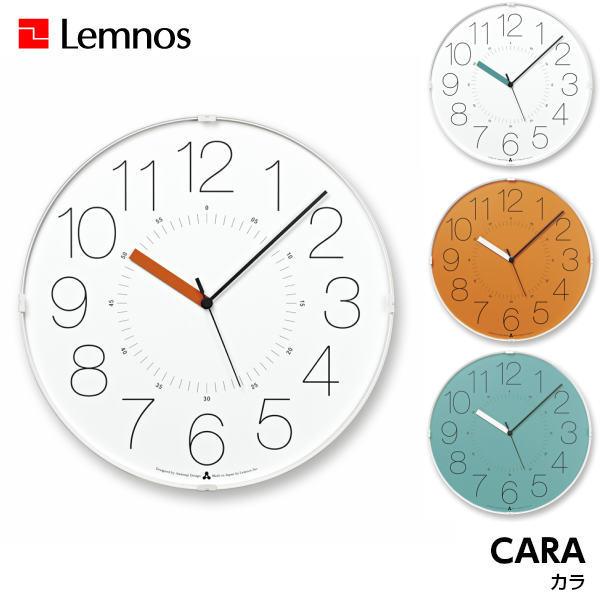 掛け時計 壁掛け時計 CARA カラ AWA21-01 WH-O OR BL WH-B シンプル L...