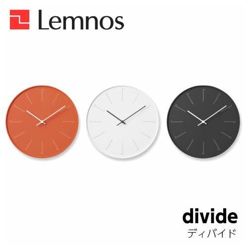 掛け時計 壁掛け時計 divide ディバイド NL17-01 OR WH BK Lemnos レム...