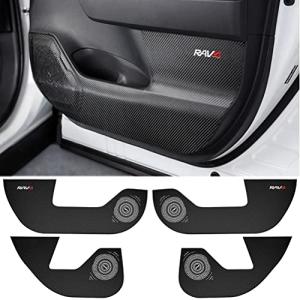 Kayafar トヨタ RAV4 50系 専用ドアキックガード ドアキックマット ドアトリムカバー 2019年〜50系 5代目ドアパネル ドアプ