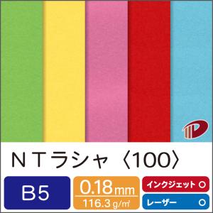 ＮＴラシャ＜100＞B5/16枚 印刷用紙 ファンシーペーパー ラシャ紙 色紙 ペーパークラフト 工作 画用紙｜kamitsuuhan