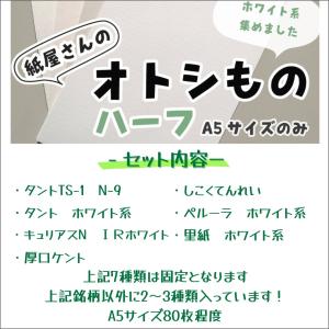 紙屋さんのオトシもの ハーフ ホワイト系特殊紙...の詳細画像1