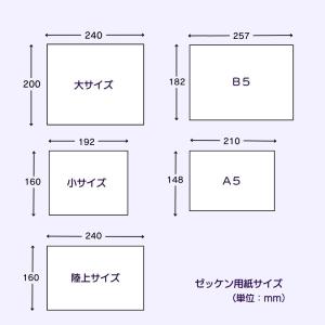 ゼッケン用紙インクジェットプリンター用A5/5...の詳細画像2