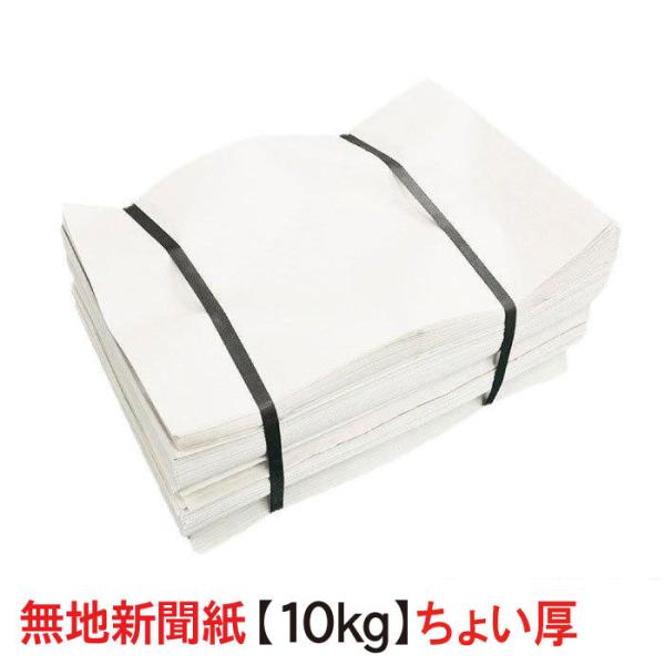 新聞紙 新品の新聞紙 無地新聞紙 梱包材 緩衝材 詰め物 更紙 床材 巣材 10kg ちょい厚 いぬ...
