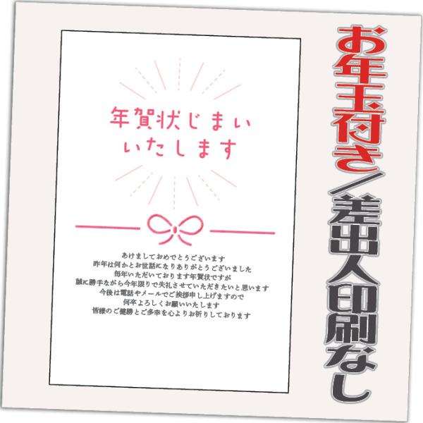 年賀状じまい お年玉付 年賀はがき 12枚 85円切手込 文章印刷済み 終活年賀状 年賀状辞退 20...