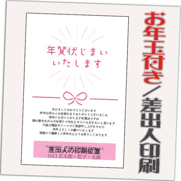 年賀状じまい お年玉付 年賀はがき 20枚 85円切手込 文章印刷済み 終活年賀状 年賀状辞退 20...