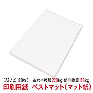 印刷用紙 OKマットポスト 100枚 A3ノビ （四六判換算180kg