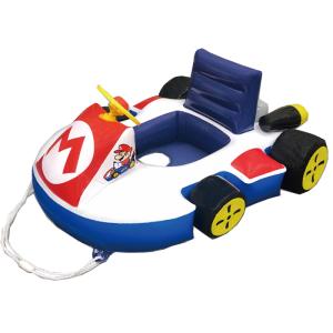 マリオカート 浮き輪 足穴 カート型フロート MBS-781 プール MARIO CART｜kamittell